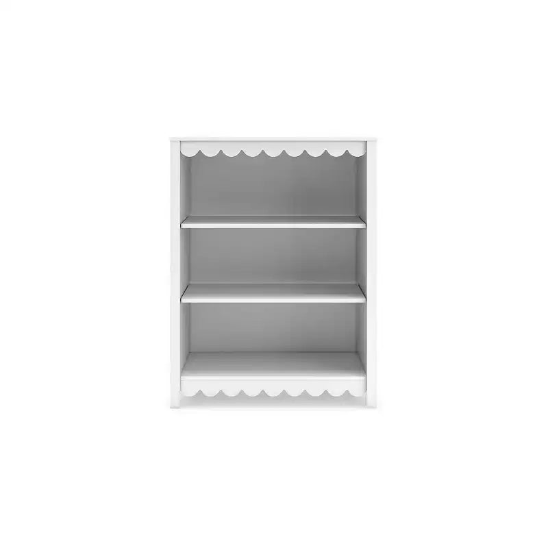 Signature Design by Ashley Hallityn 3-Tier Bookcase with 2 Adjustable Shelves, White