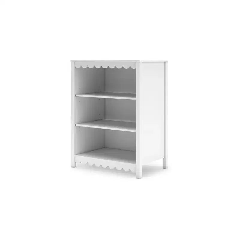 Signature Design by Ashley Hallityn 3-Tier Bookcase with 2 Adjustable Shelves, White