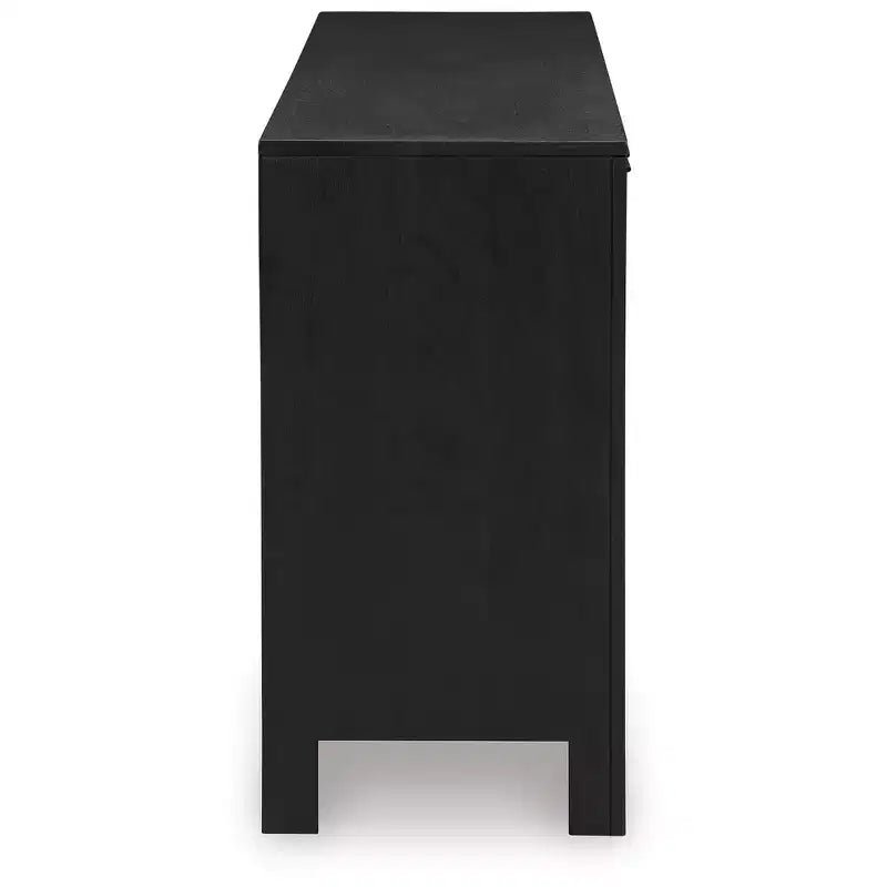 Signature Design by Ashley Cliffiings 4 Door Accent Storage Cabinet with 2 Shelves, Black