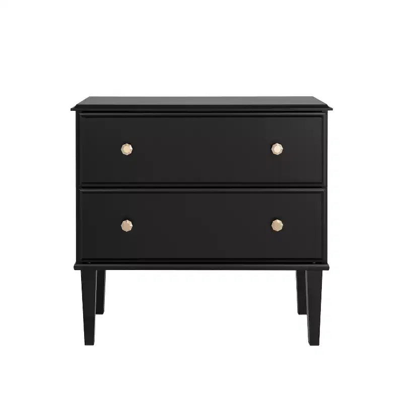 Prepac Lux 2 Drawer Bedside Nightstand