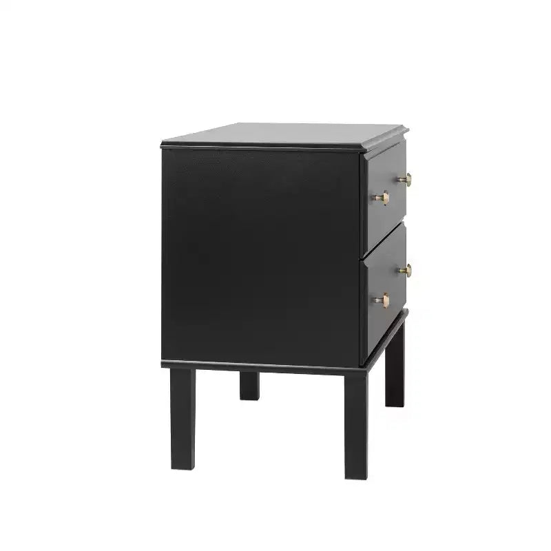Prepac Lux 2 Drawer Bedside Nightstand