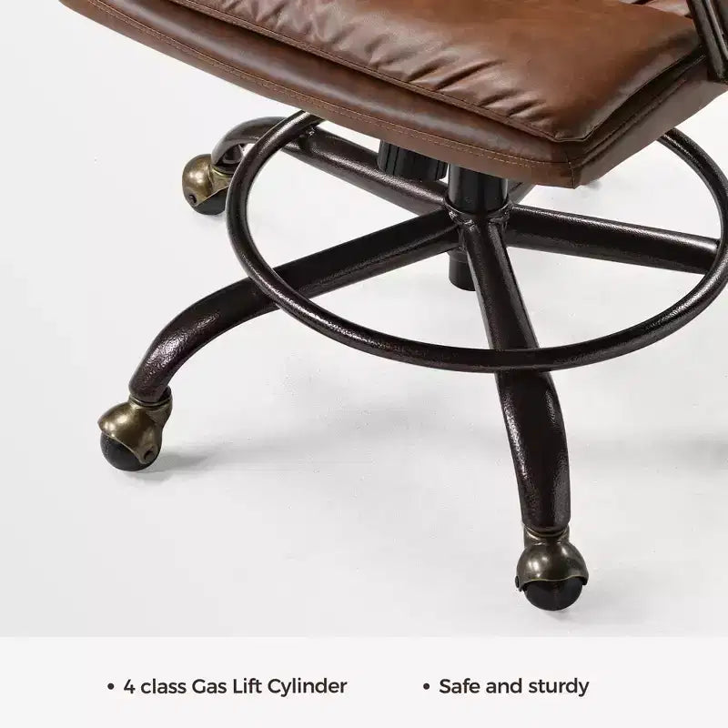 EUREKA ERGONOMIC Regal, PU Leather Office Chair,21.85 D x 24.41 W x 36.61-39.96 H