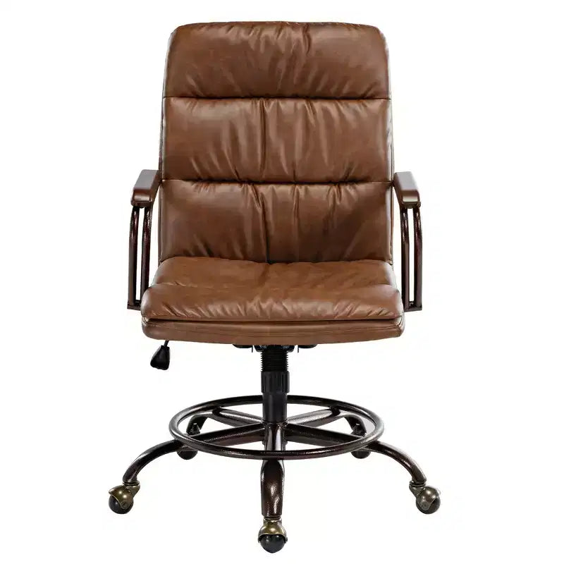 EUREKA ERGONOMIC Regal, PU Leather Office Chair,21.85 D x 24.41 W x 36.61-39.96 H