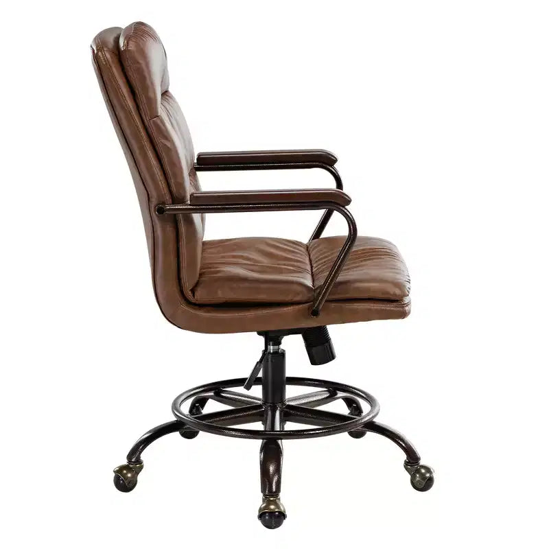 EUREKA ERGONOMIC Regal, PU Leather Office Chair,21.85 D x 24.41 W x 36.61-39.96 H