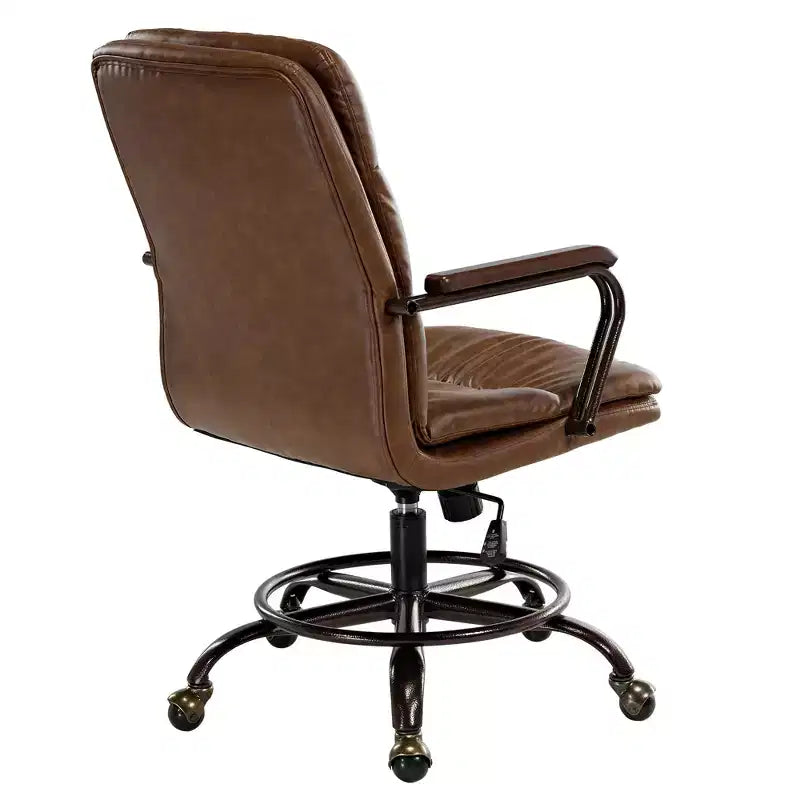 EUREKA ERGONOMIC Regal, PU Leather Office Chair,21.85 D x 24.41 W x 36.61-39.96 H
