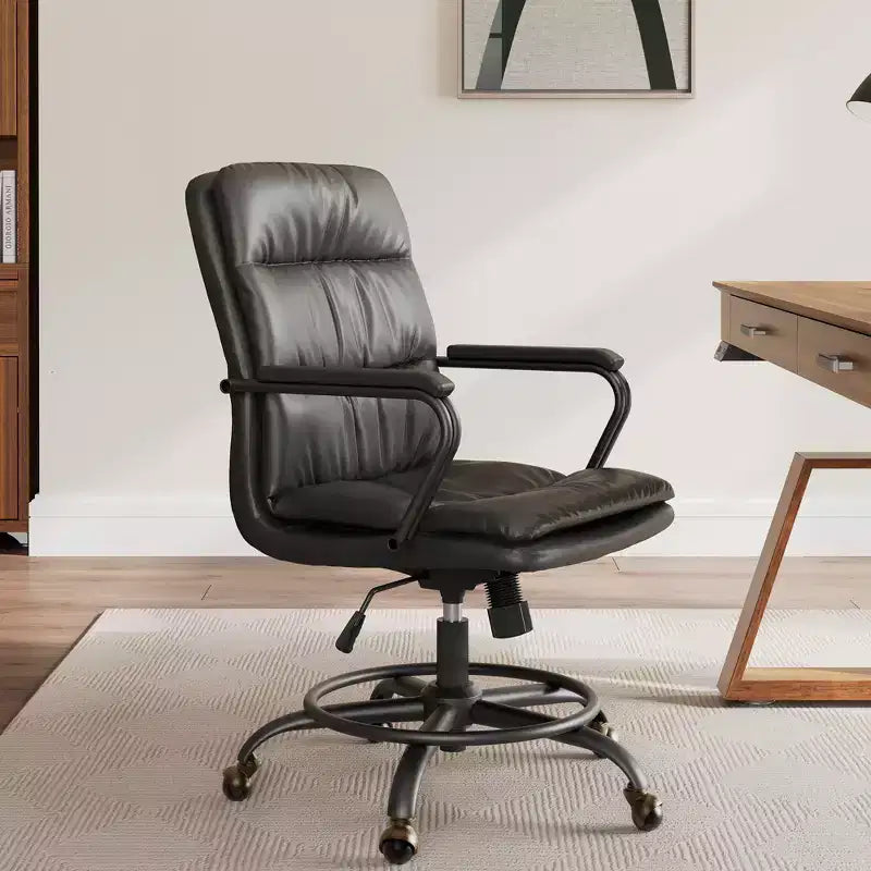 EUREKA ERGONOMIC Regal, PU Leather Office Chair,21.85 D x 24.41 W x 36.61-39.96 H