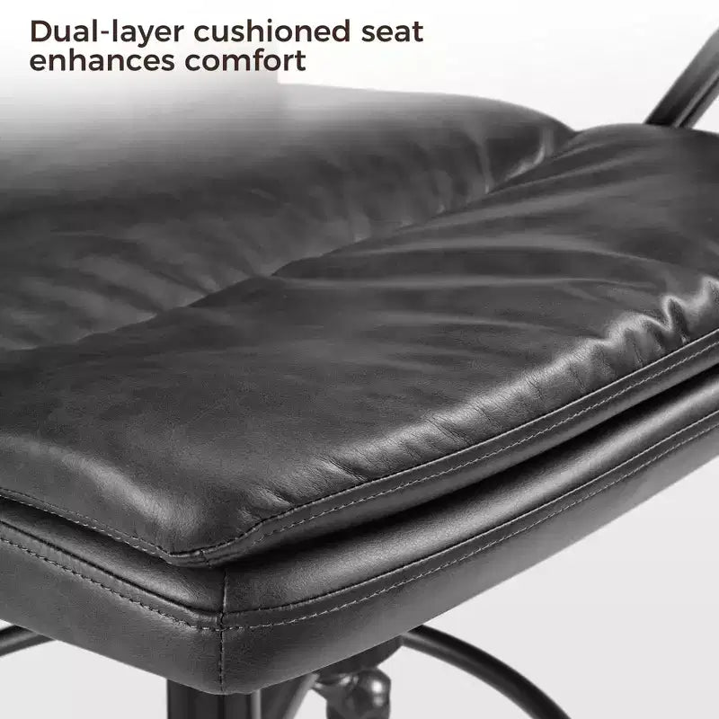EUREKA ERGONOMIC Regal, PU Leather Office Chair,21.85 D x 24.41 W x 36.61-39.96 H