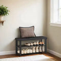 Shoe Rack Bench, 3-Tier Bamboo Shoe Storage Organizer, Entryway Bench, Holds Up to 286 lb, 11.3 x 35.4 x 17.8 Inches, for Entryway Bathroom Bedroom
