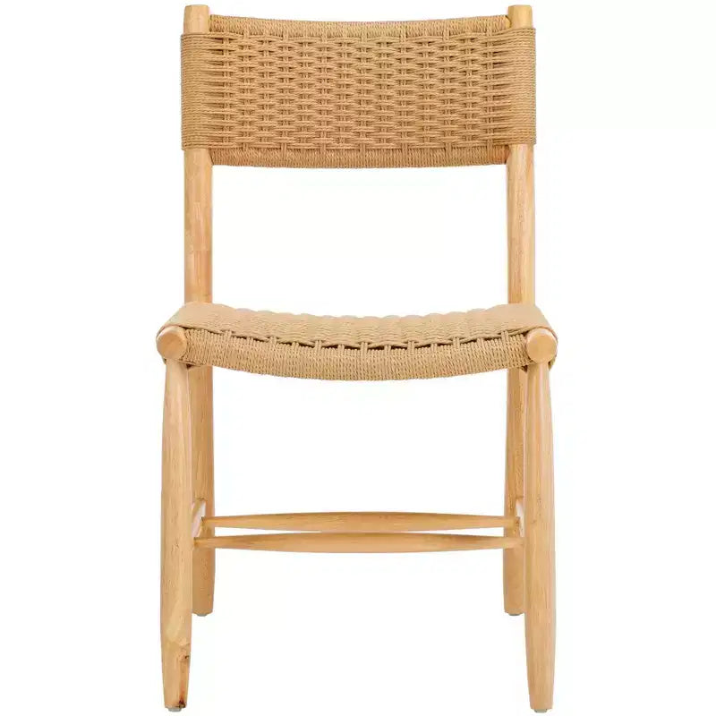 Hylos Rope Dining Chair (Set of 2) - DCH8803 - Natural/Light Blonde - Safavieh