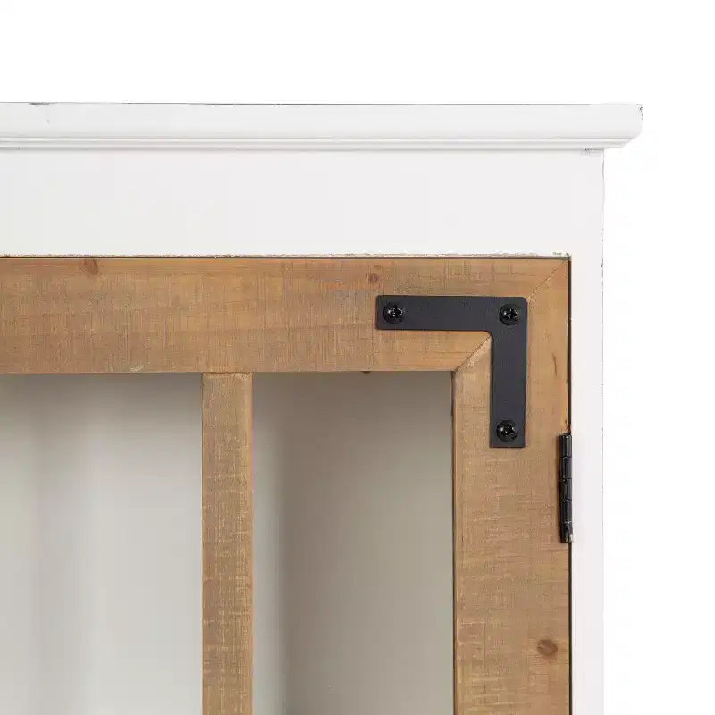 Kate and Laurel Hutchins Wooden Wall Cabinet, 24x28, White