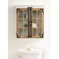 Kate and Laurel Hutchins Wooden Wall Cabinet, 24x28, White