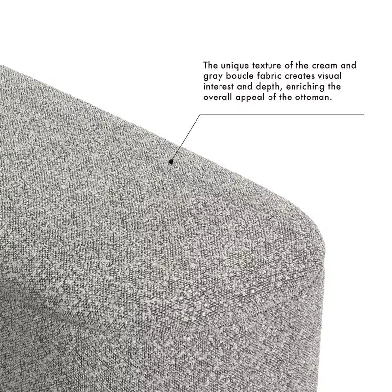 HomePop Ellipse Storage Bench with Metal Legs