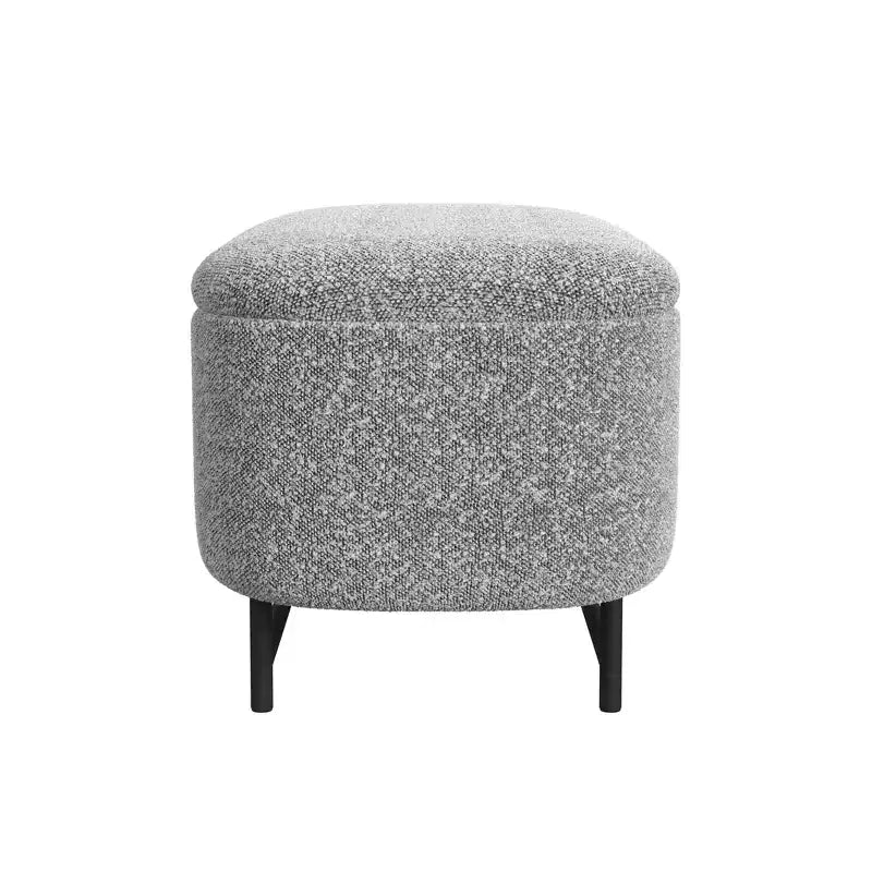 HomePop Ellipse Storage Bench with Metal Legs