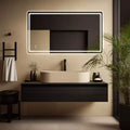 WallBeyond Rectangular LED Vanity Mirror Clear