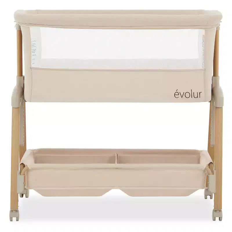 Evolur Lullaby Portable Bassinet with Wheels