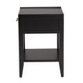 Baxton Studio Primrose Fluted Wood 6 Drawer Nightstand