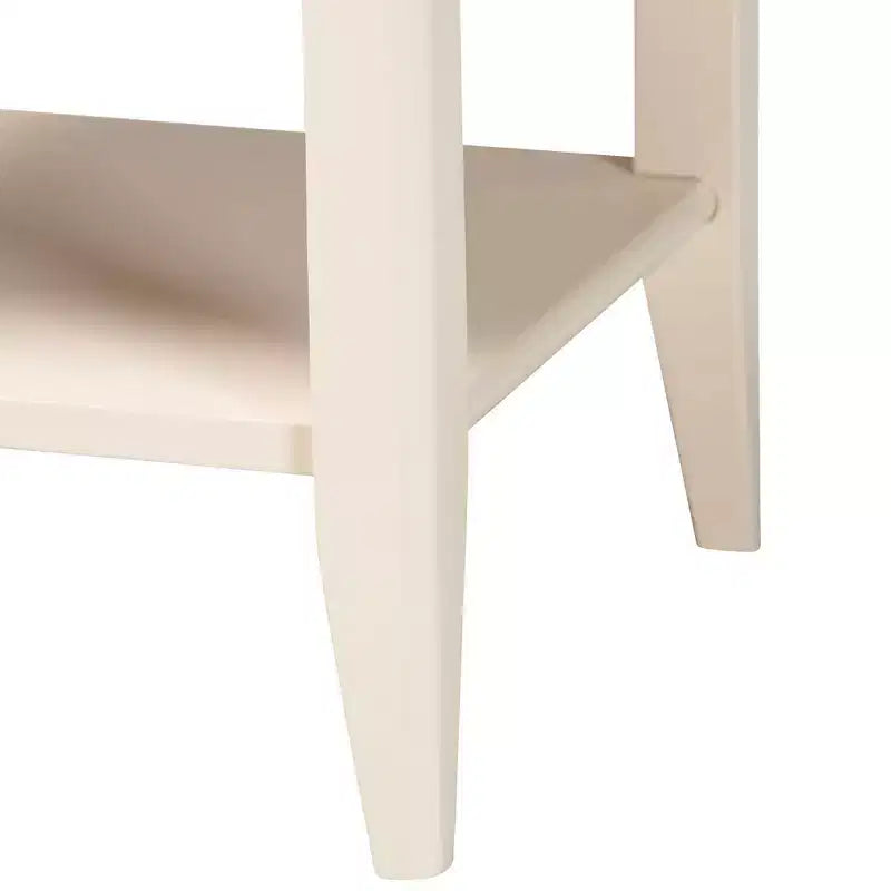 Baxton Studio Primrose Fluted Wood 6 Drawer Nightstand